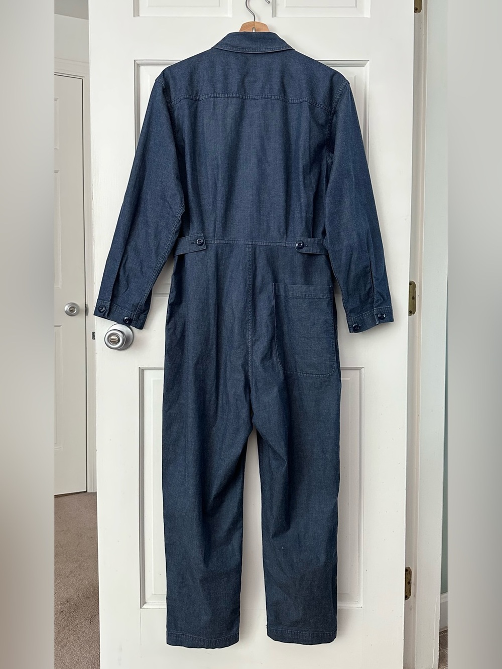 ALEX MILL Indigo Women’s Standard Jumpsuit Dark Blue Indigo Cotton Size S - Picture 6 of 16